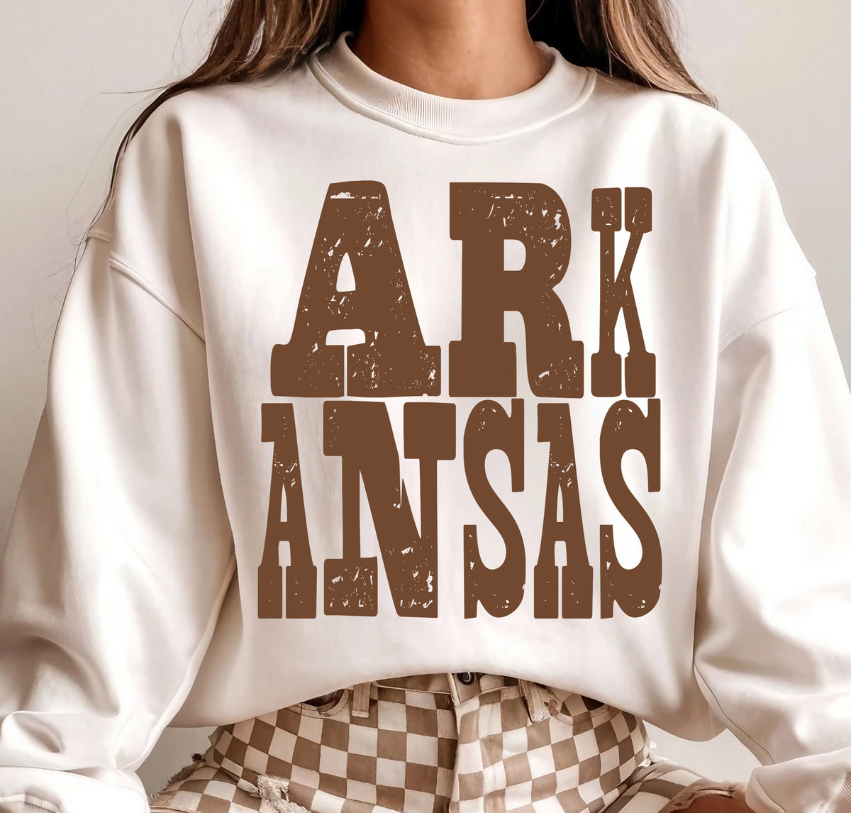 Arkansas Brown Grunge (S&G) DTF Transfer