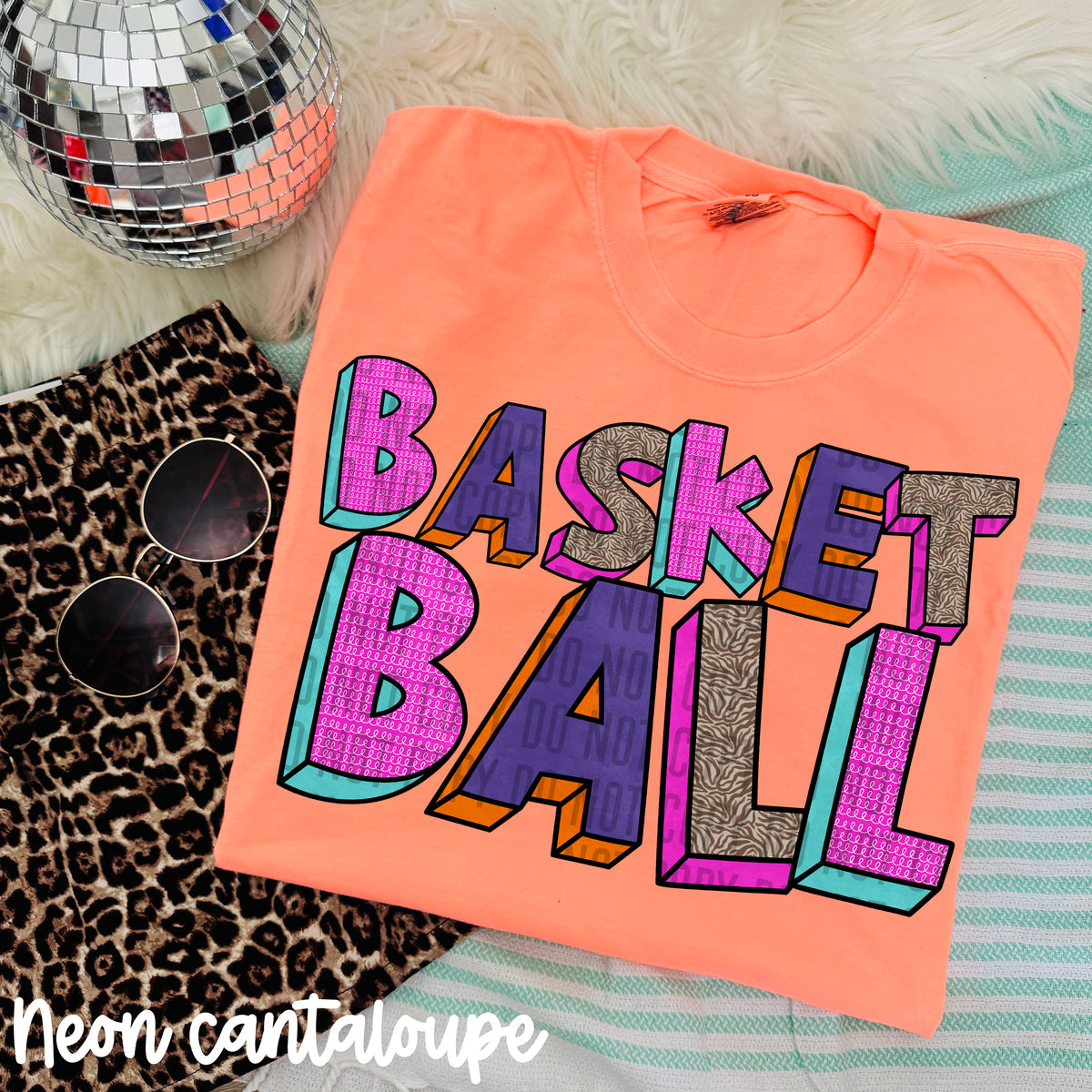 basket-ball purple block (caplinger) DTF transfer