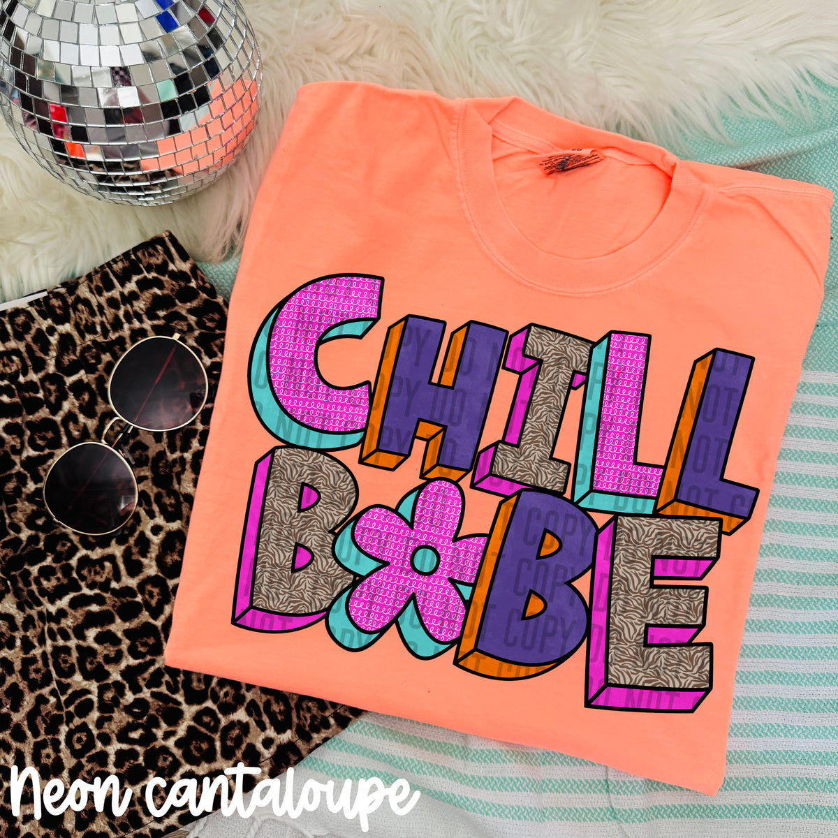 chill babe purple blocks (caplinger) DTF