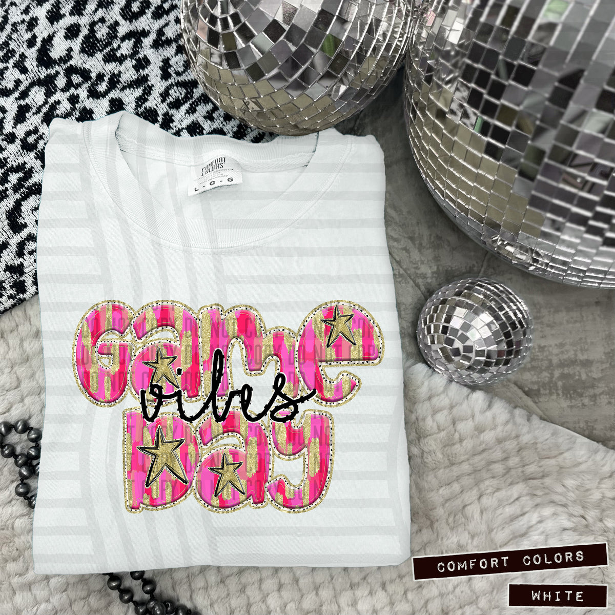 Pink Game Day Vibes (Caplinger) 101857 DTF transfer