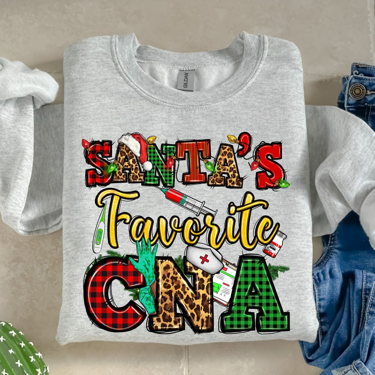 Santa's Favorite CNA-38723-DTF transfer