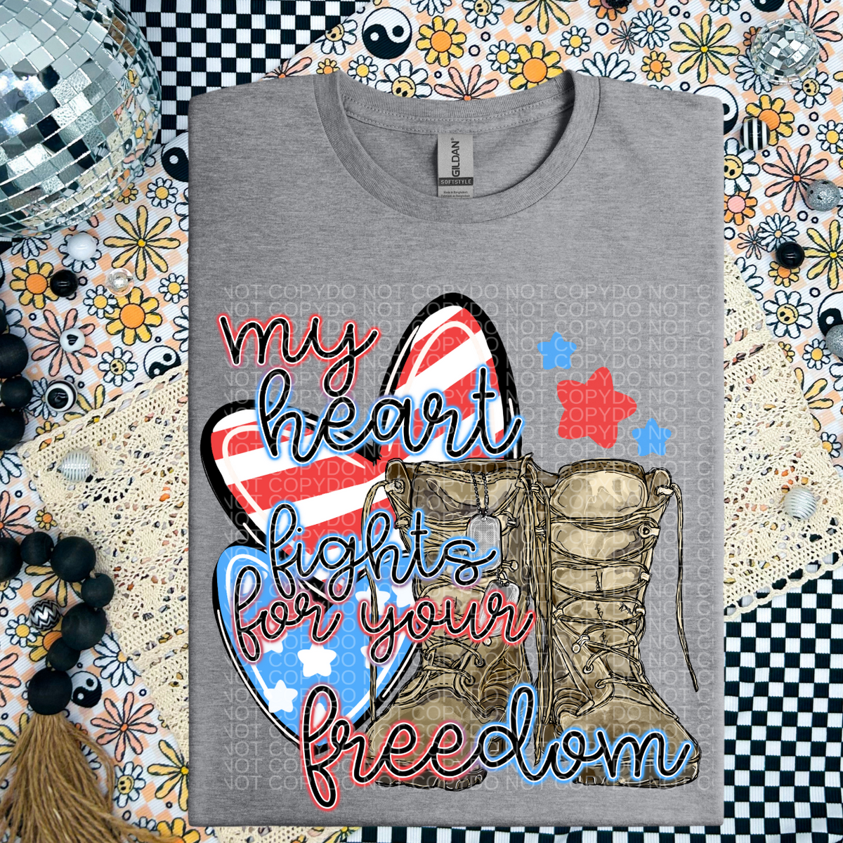 My heart fights for your freedom (SSD) DTF transfer