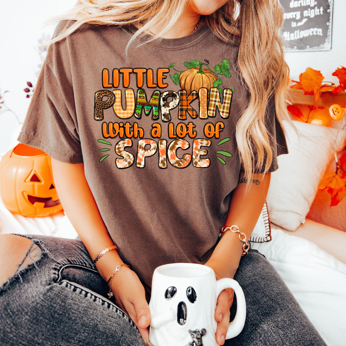 Little pumpkin with a lot of spice-47214-DTF transfer
