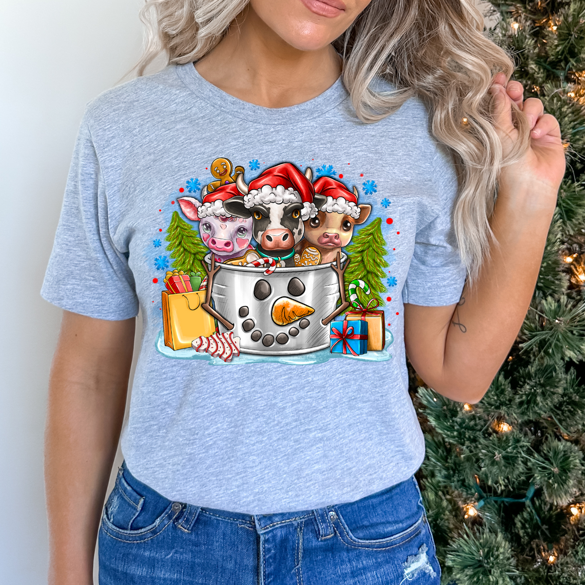 Christmas Cows (RD) DTF Transfer