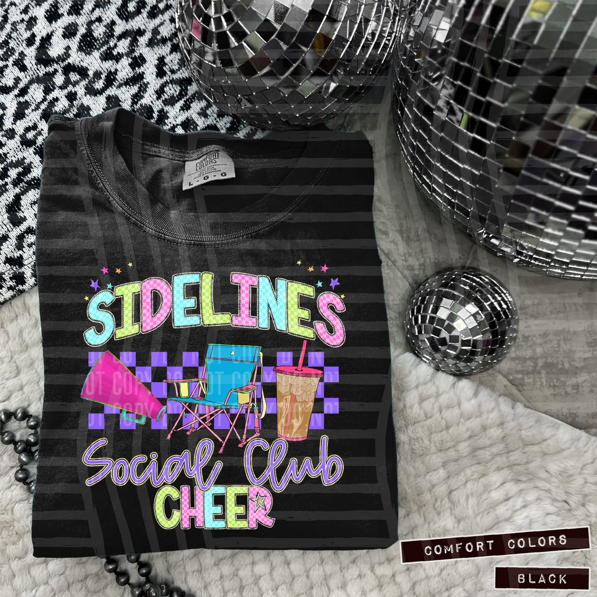 Sidelines social club cheer (Caplinger) 100232 DTF transfer