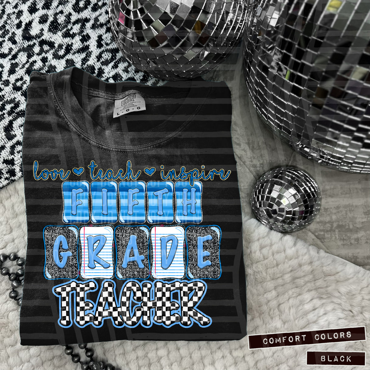 Fifth Grade Teacher blue (Caplinger) DTF transfer