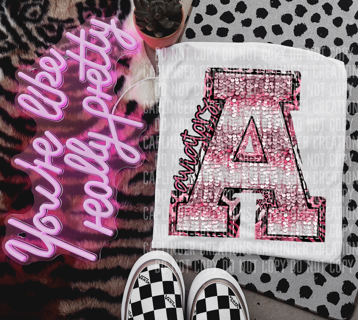 Aviators wild and pink (Caplinger) DTF transfer