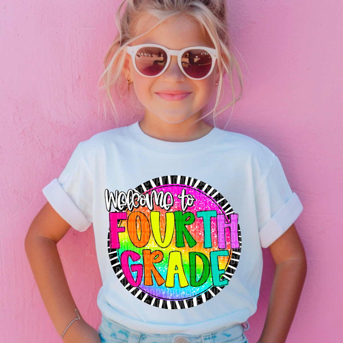 Welcome To Fourth Grade - Girl 104531 DTF transfer