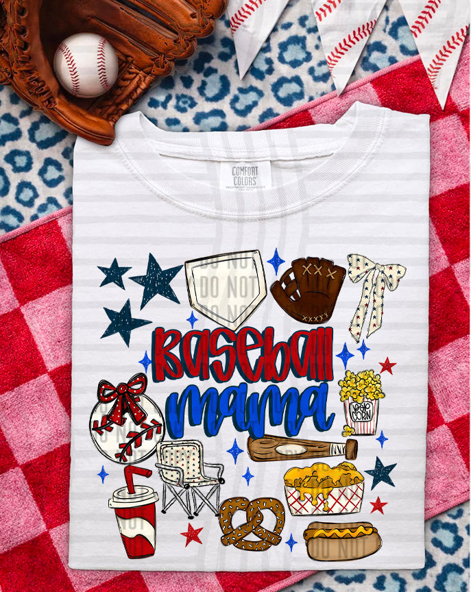 Baseball mama items (Caplinger) DTF Transfer