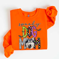 Spooky dog mom alaskan malamute 55473 DTF transfer