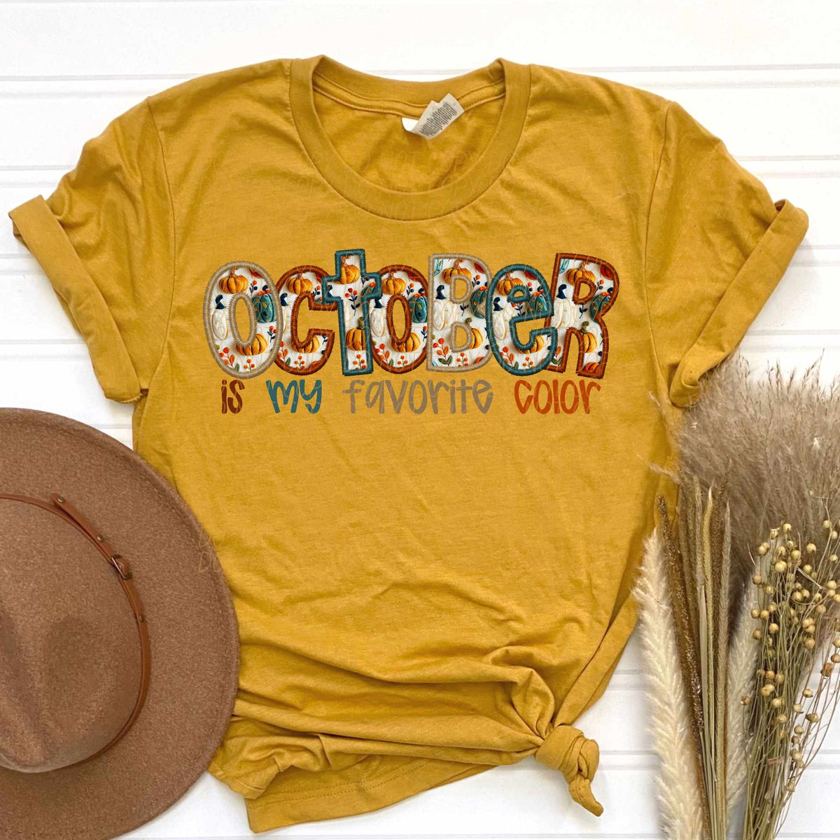 October is my favorite color (CITY) 62330 DTF transfer