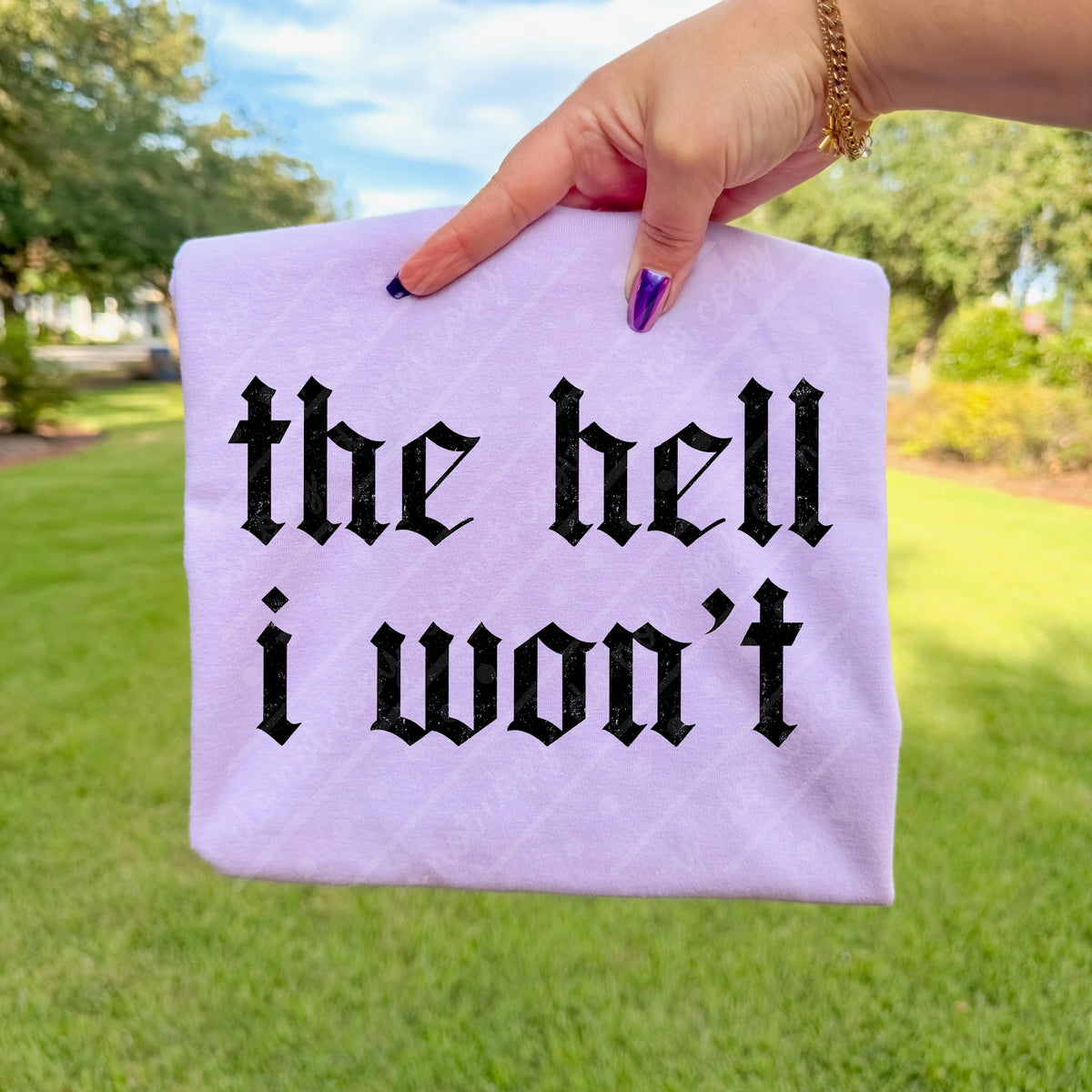 The hell I wont (black) DTF Transfer