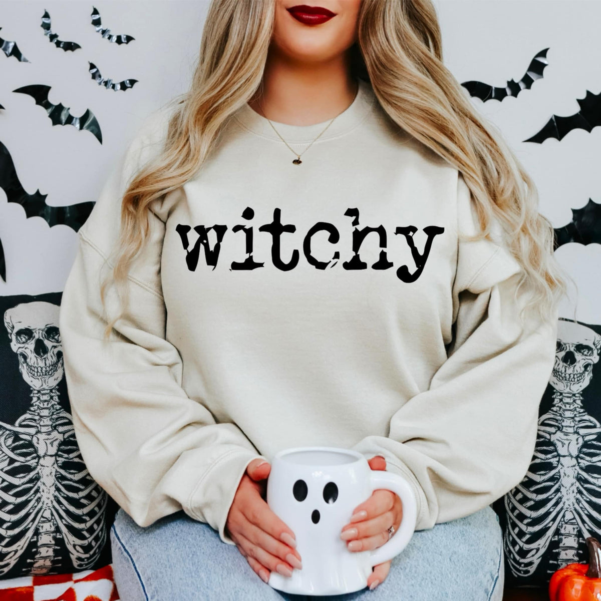 Witchy black font (abd) DTF transfer