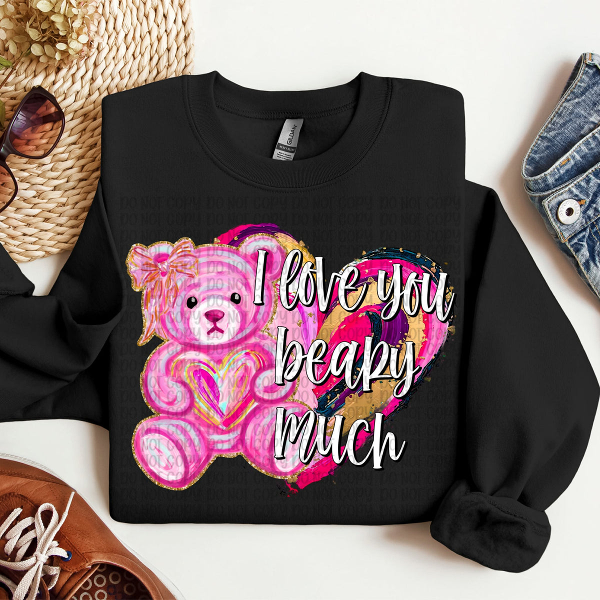 I love you beary much (VP) DTF transfer