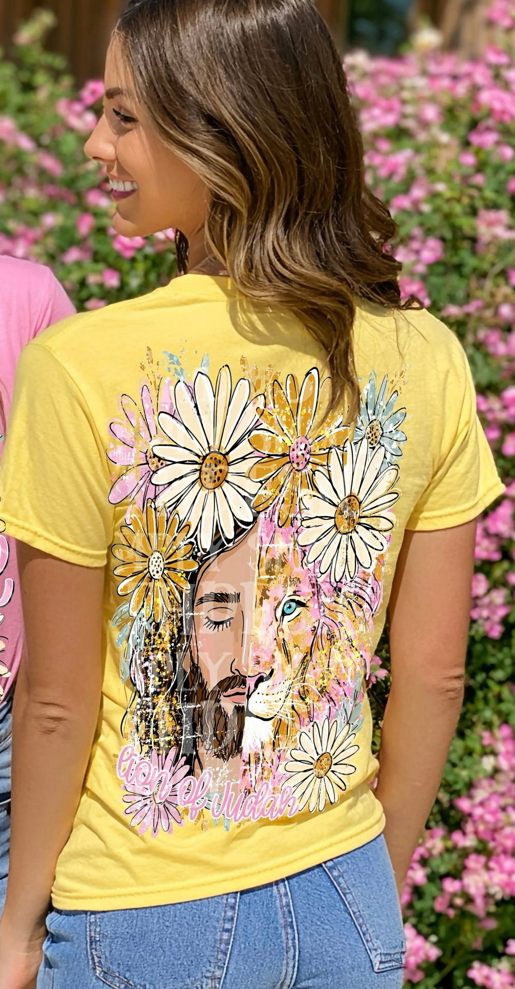 Jesus lion flowers Sunday Special DTF transfer