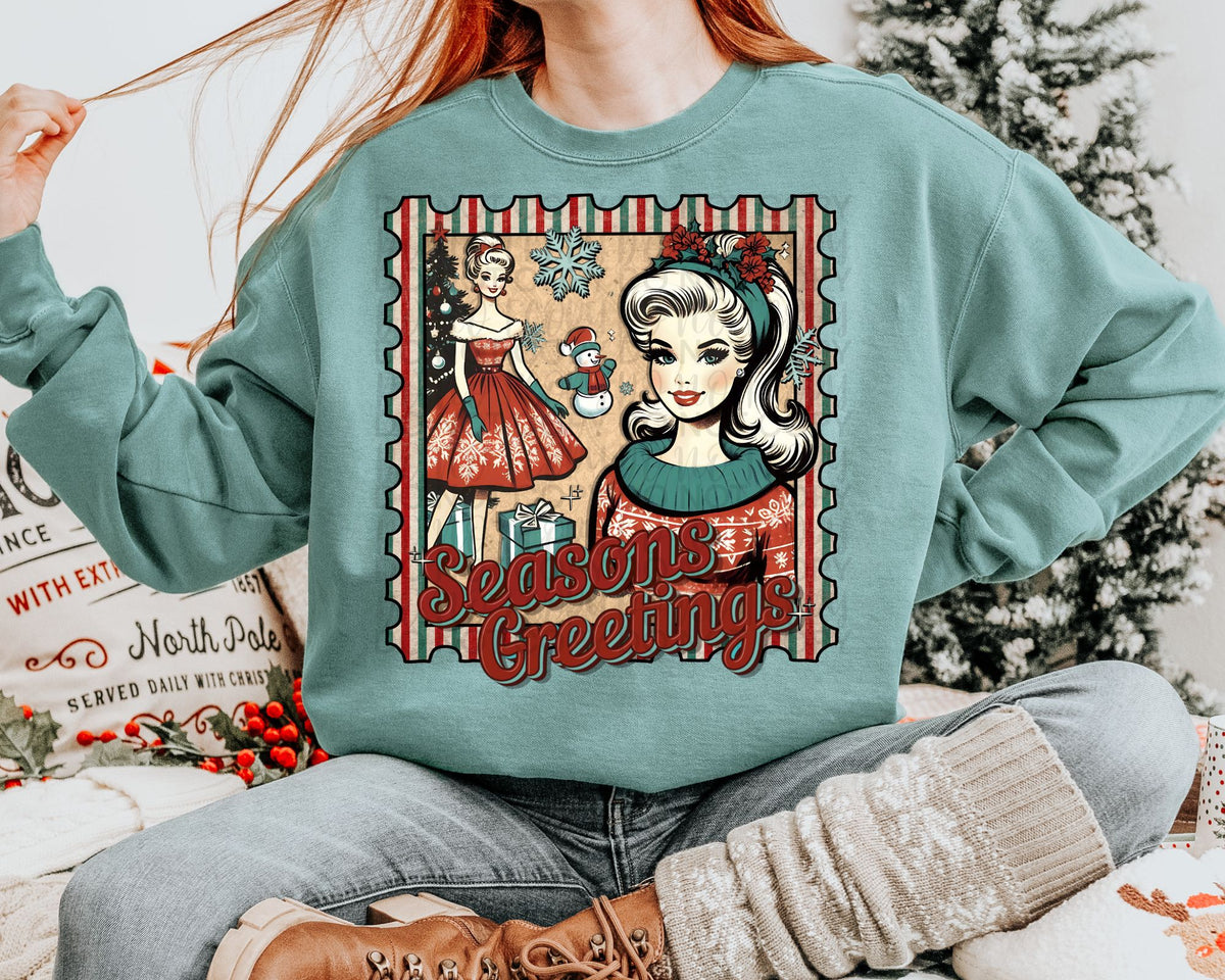 Season greetings stamp (starlight) 67467 DTF transfer