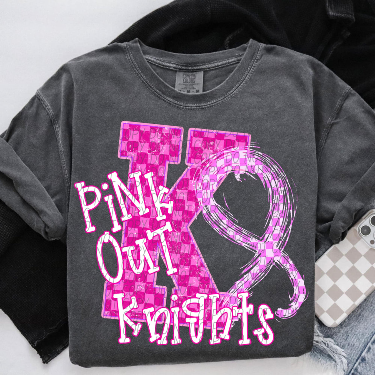 Knights Pink Out Varsity (city) DTF Transfer