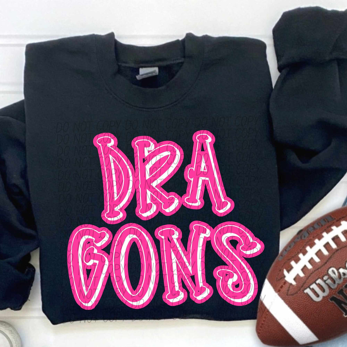 Dragons hot pink 55367 DTF transfer