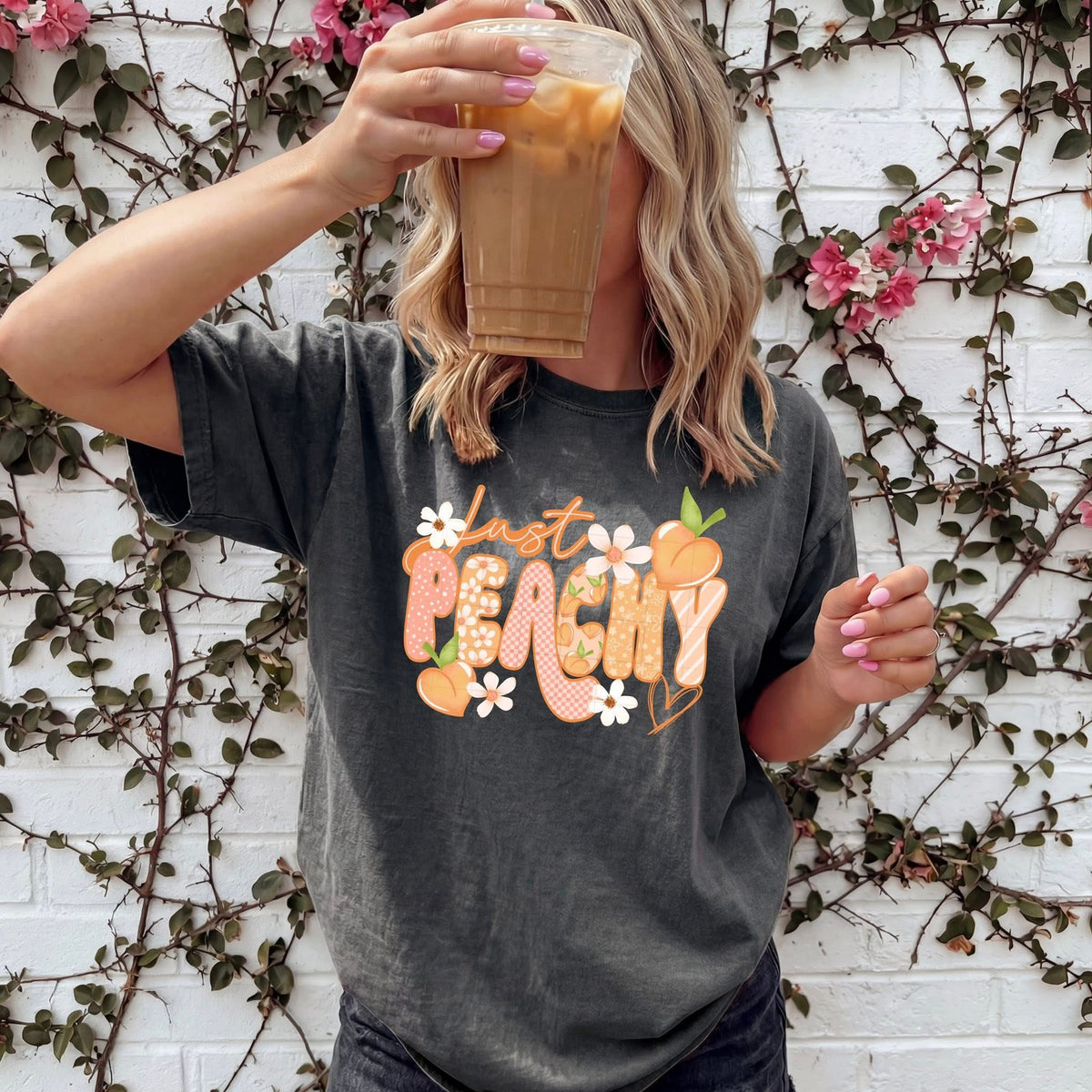 Just Peachy Flowers (CSC) DTF Transfer