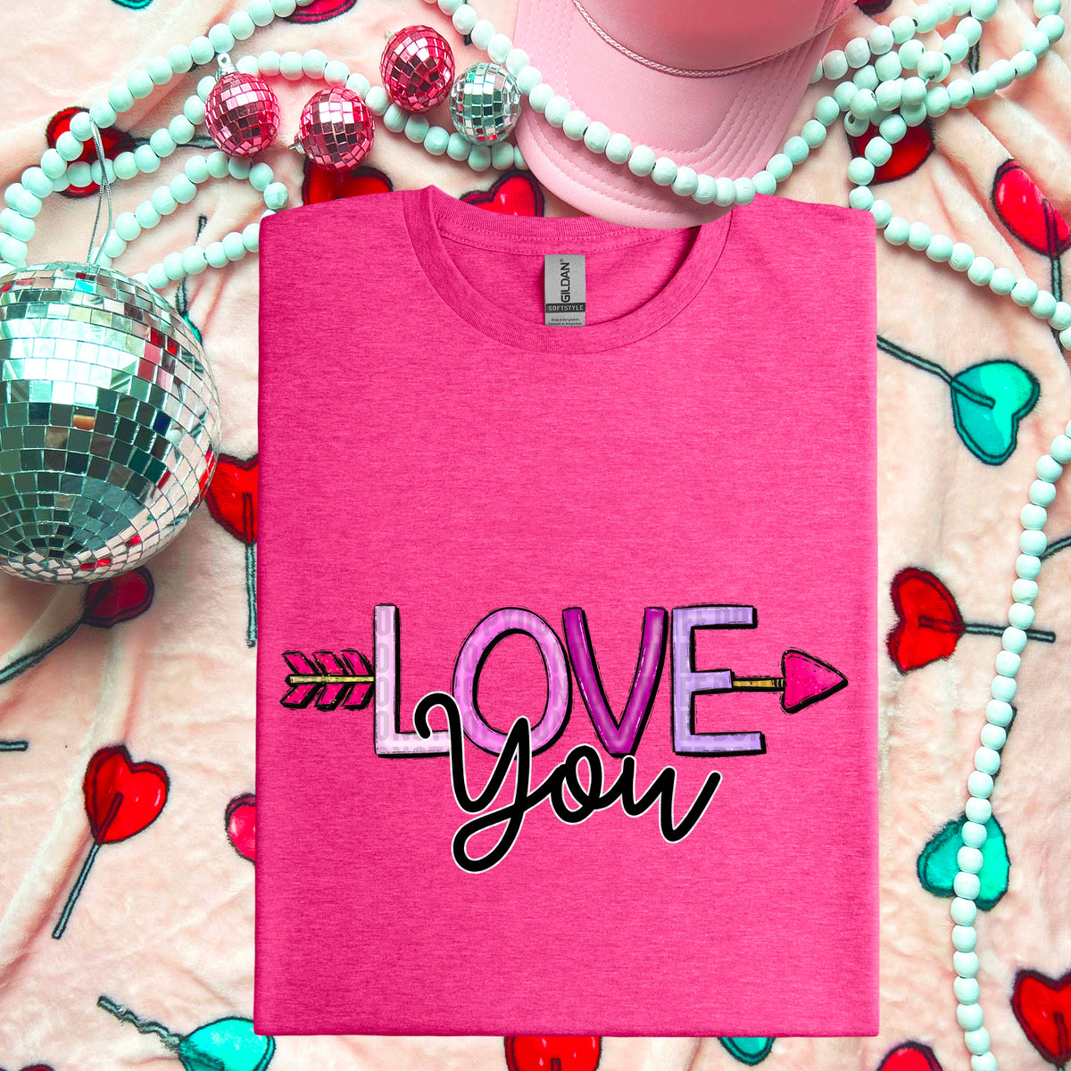 Love you 103754 DTF transfer