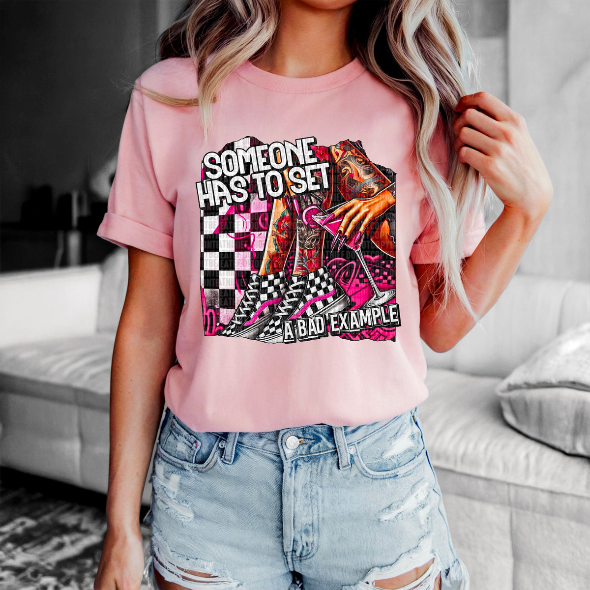 Someone has to set a bad example 90321 DTF transfer