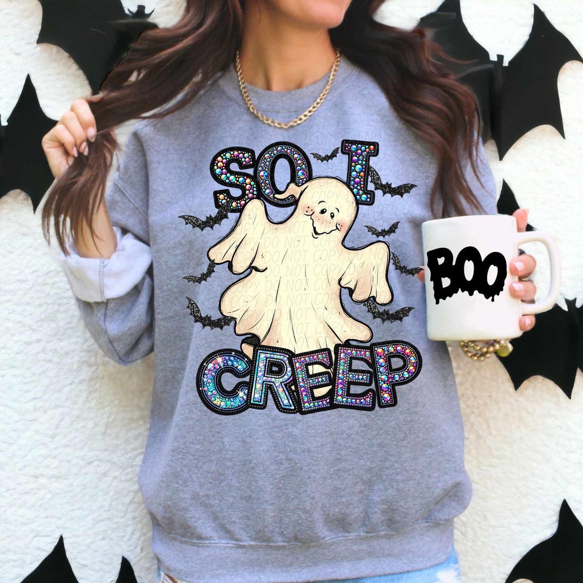 So I creep happy ghost (CITY) 55904 DTF transfer