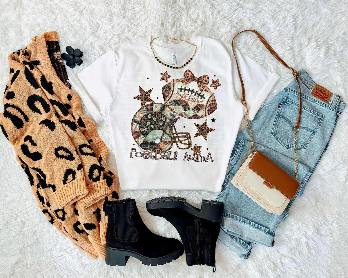 Patchwork football mama SCG DTF transfer