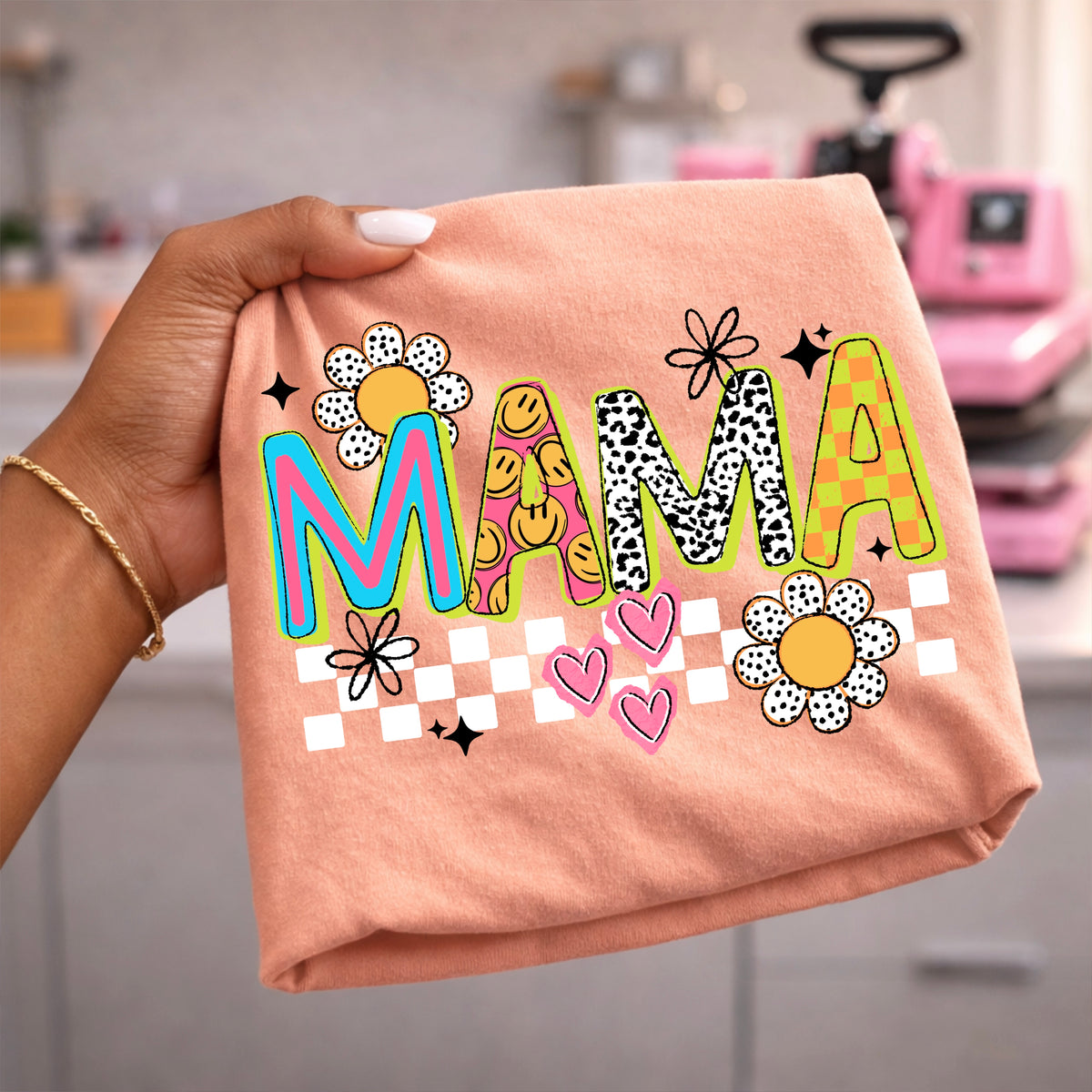 Mama colorful doodles (CSC) DTF Transfer