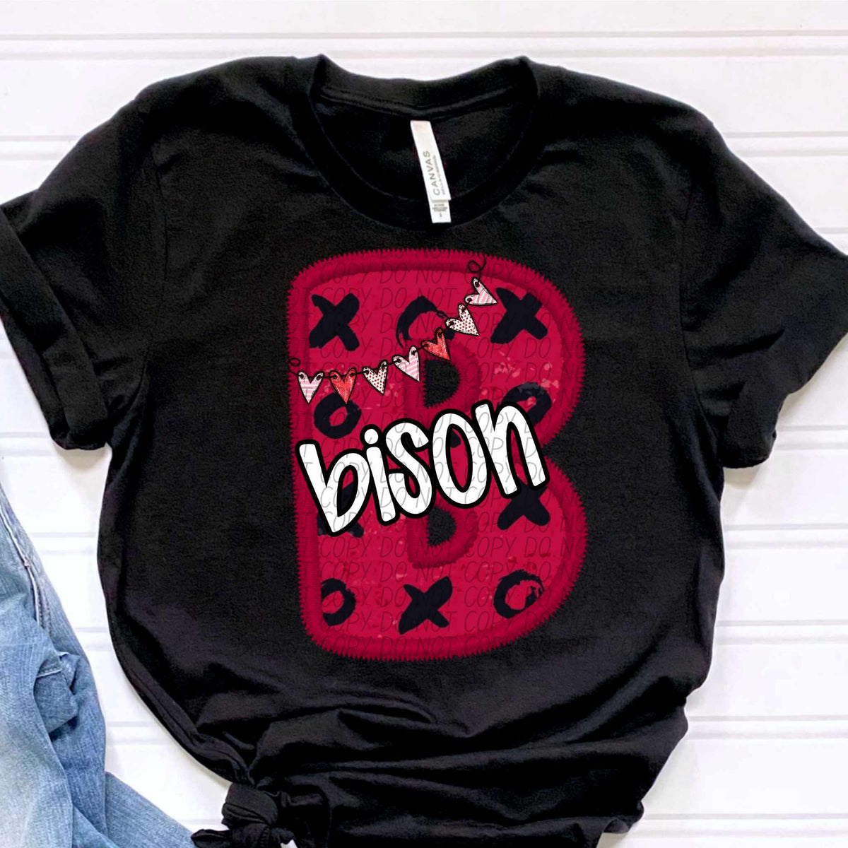 B bison valentine (CITY) 77991 DTF transfer