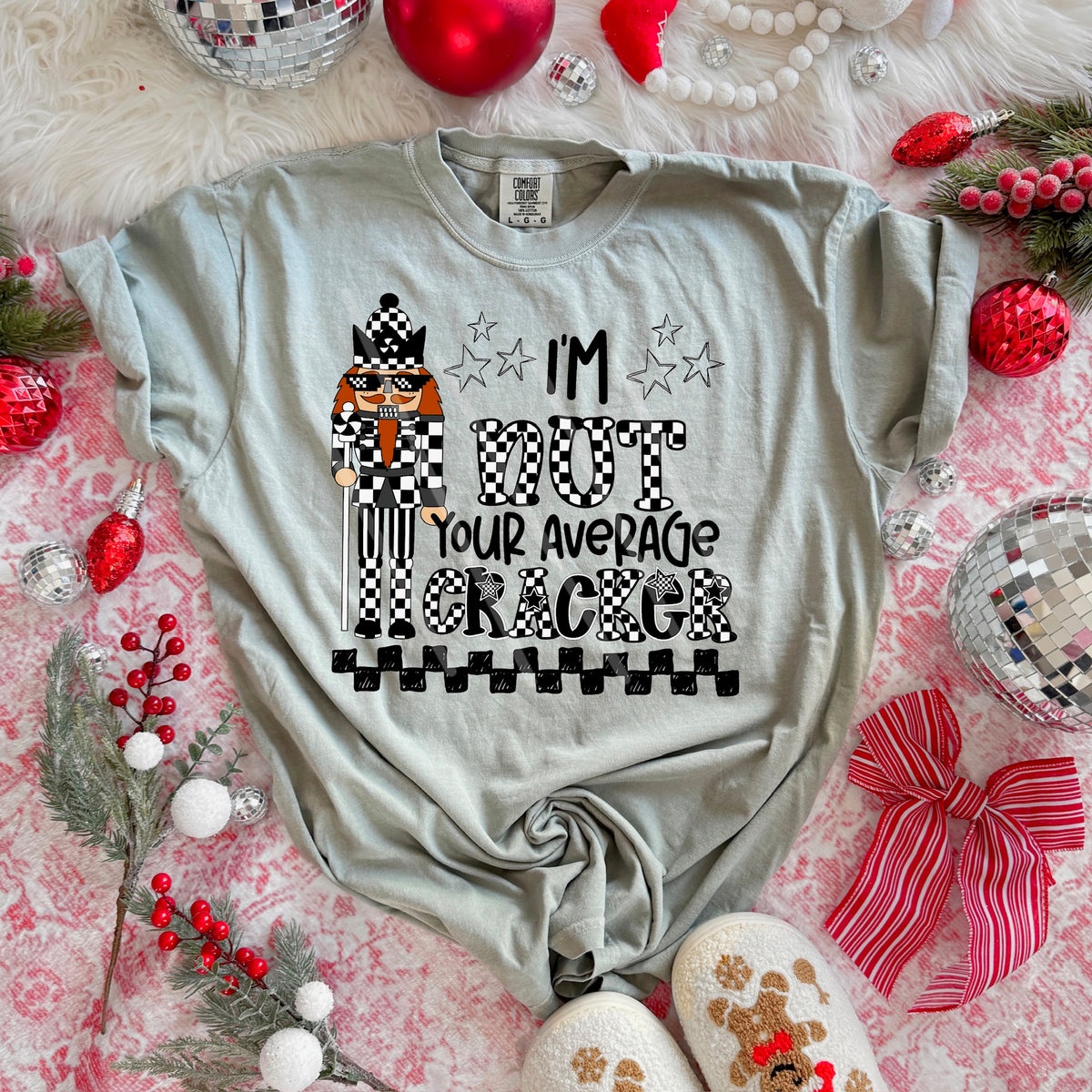 Nut your average cracker checker words (MZ) 113539 DTF Transfer