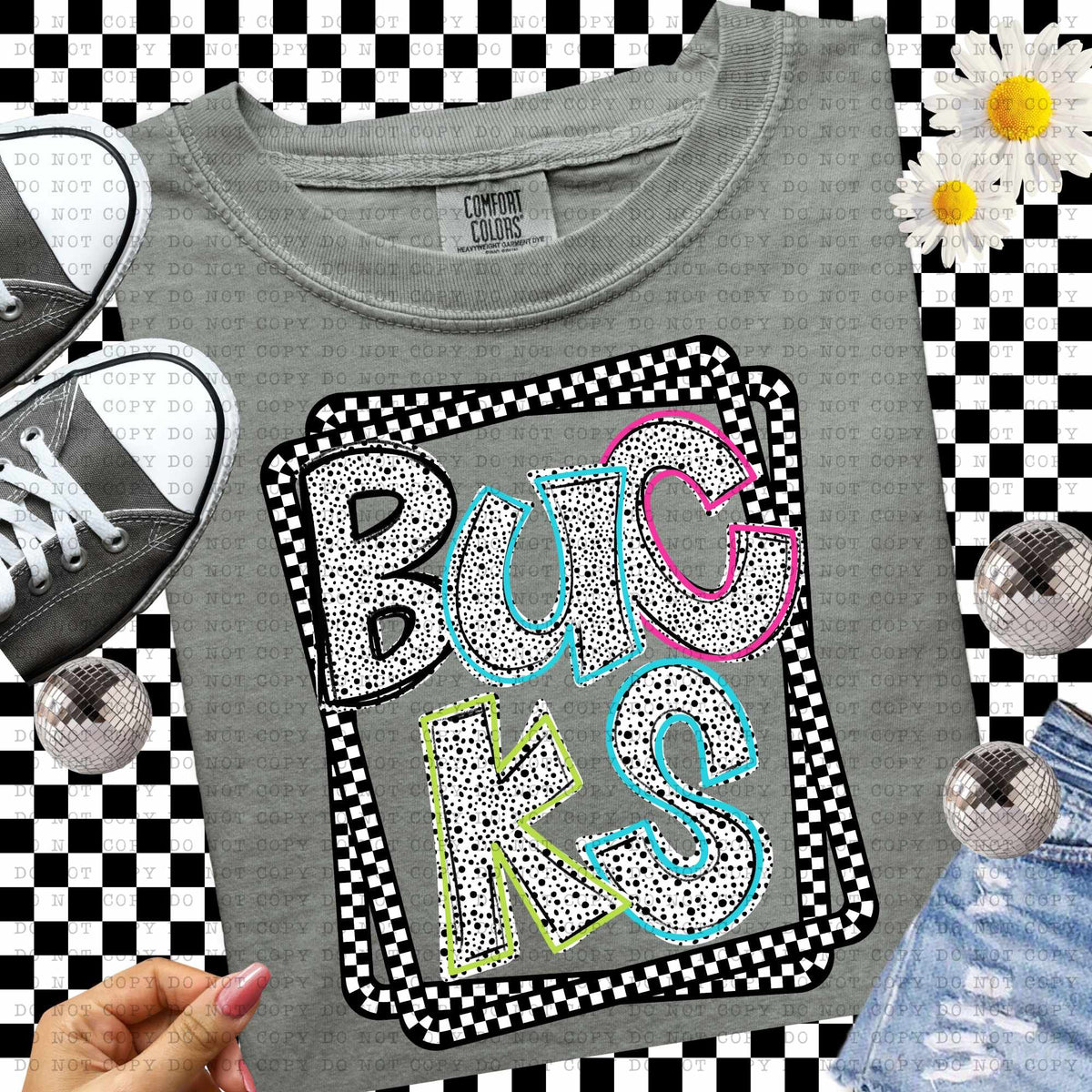 Bucks Dalmatian filled mascots (ECHT) 55143 DTF transfer