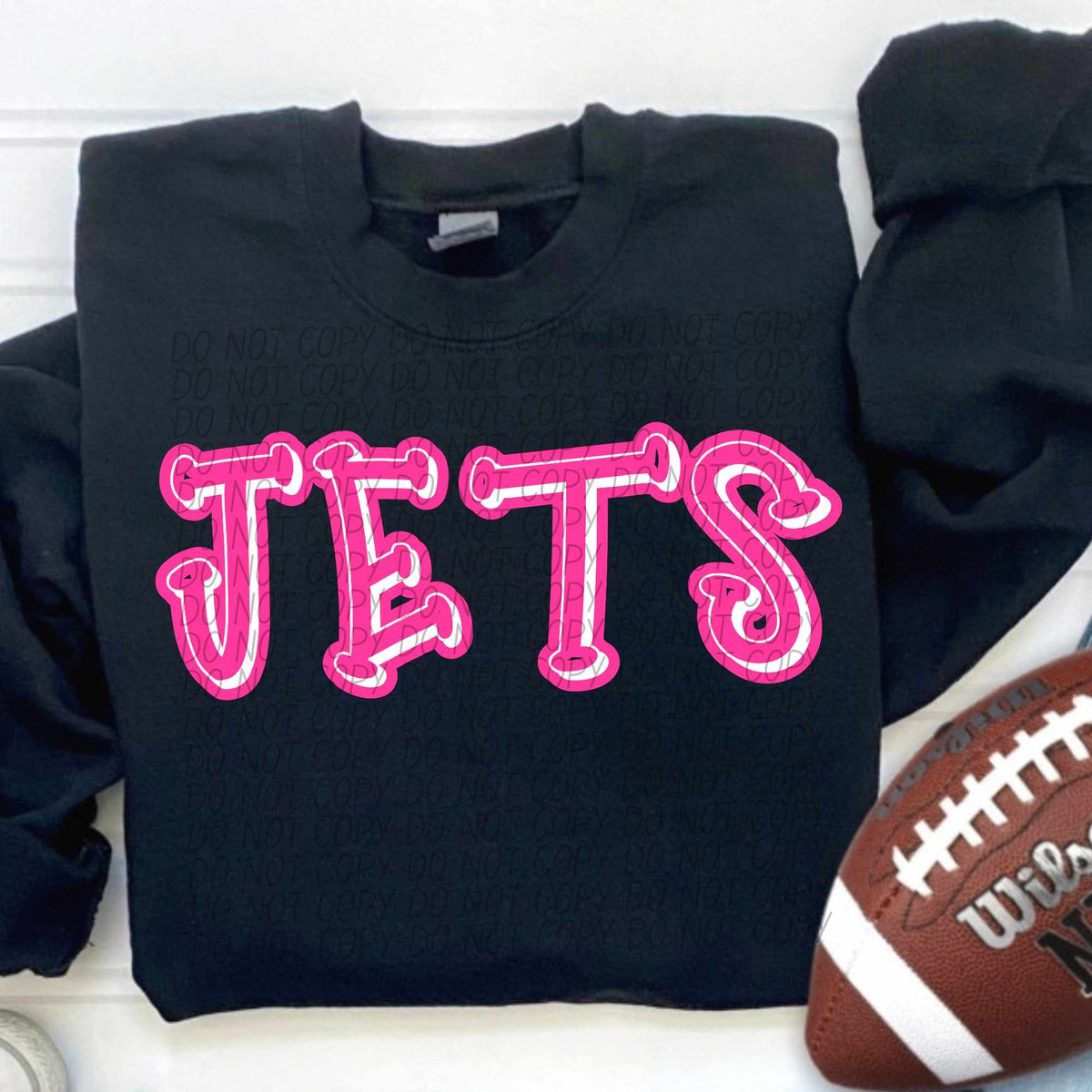 Jets hot pink 55331 DTF transfer