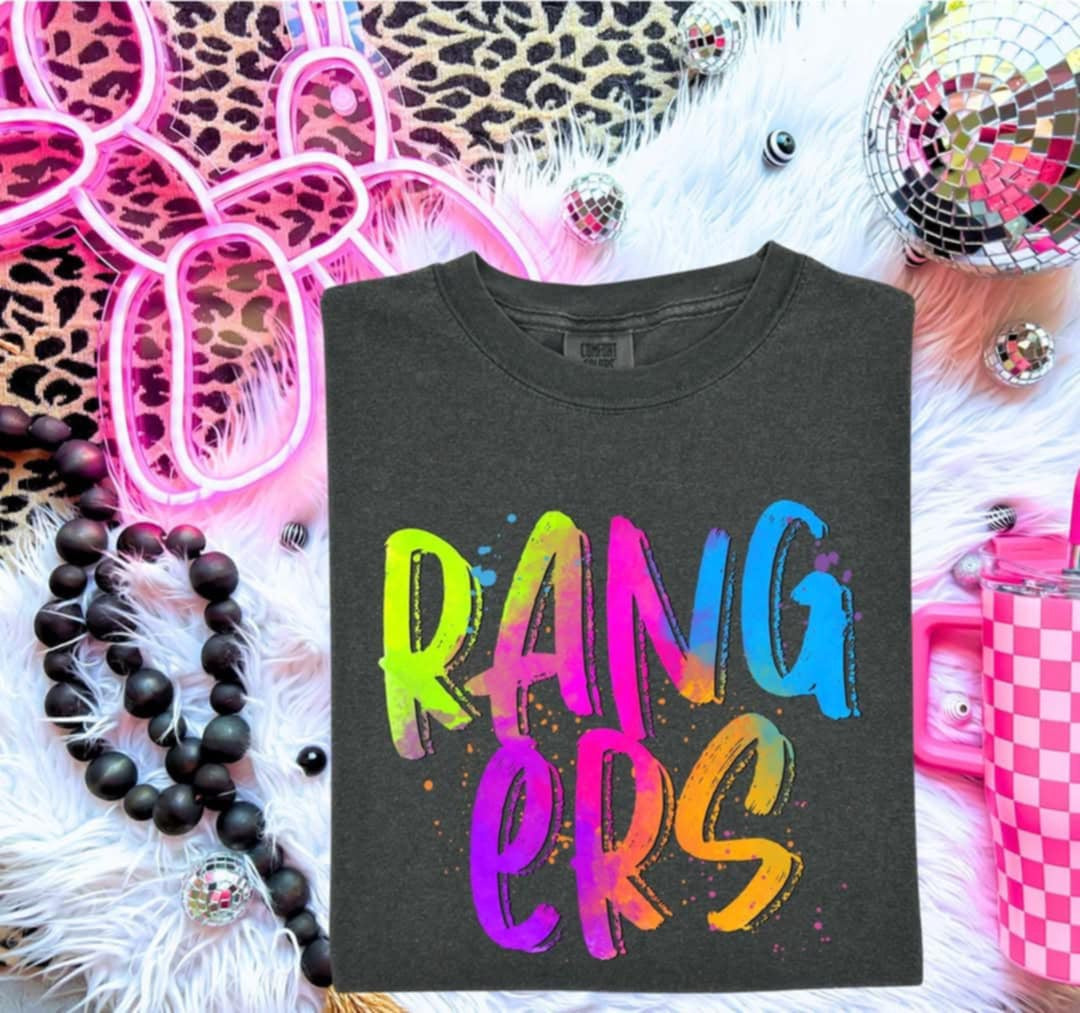 Rangers Neon Splatter (S&G) 100033 DTF transfer
