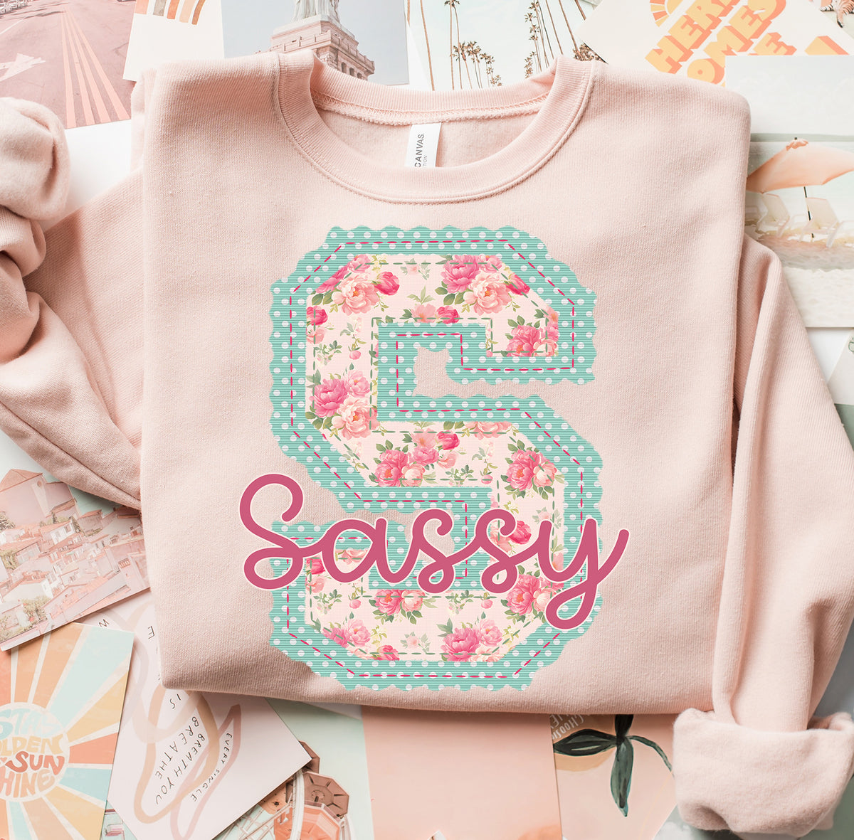 Sassy Sweet Vintage Name (S&G) DTF Transfer