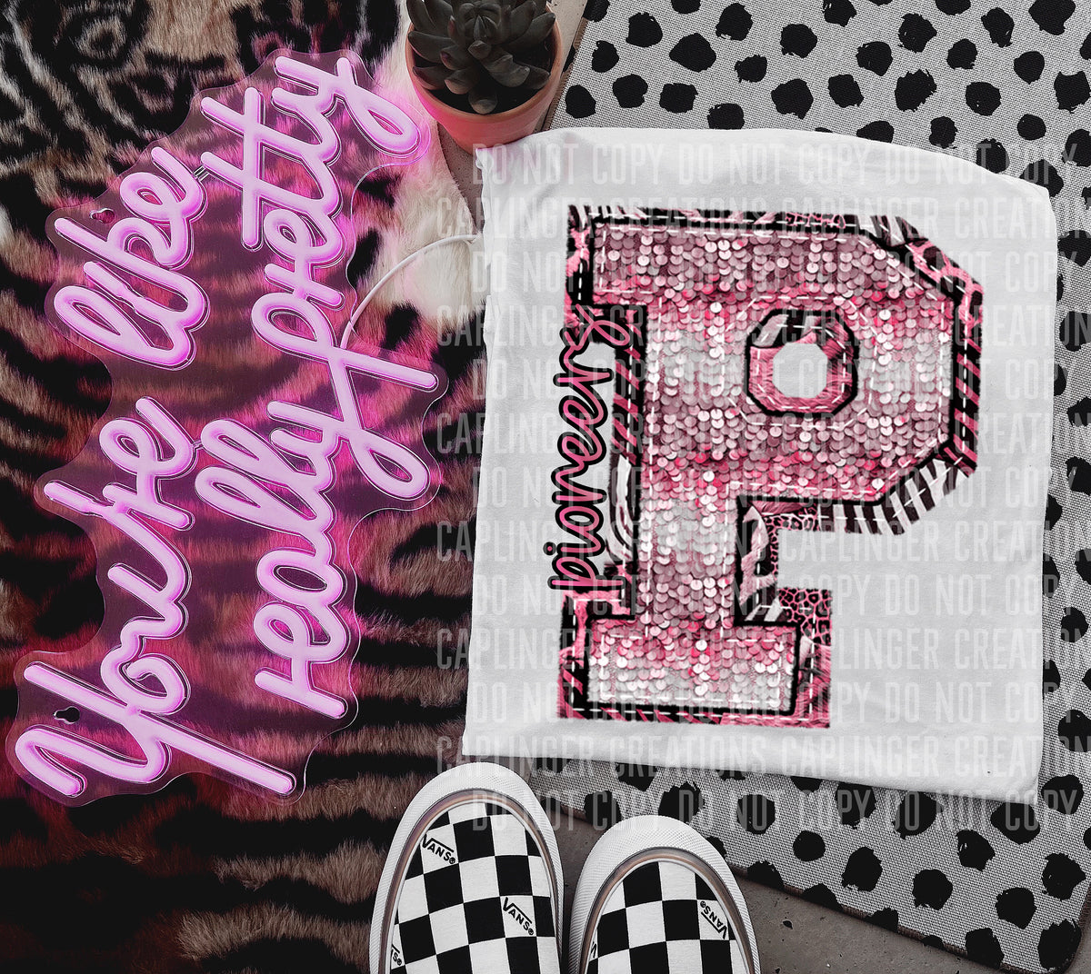 Pioneers wild and pink (Caplinger) DTF transfer