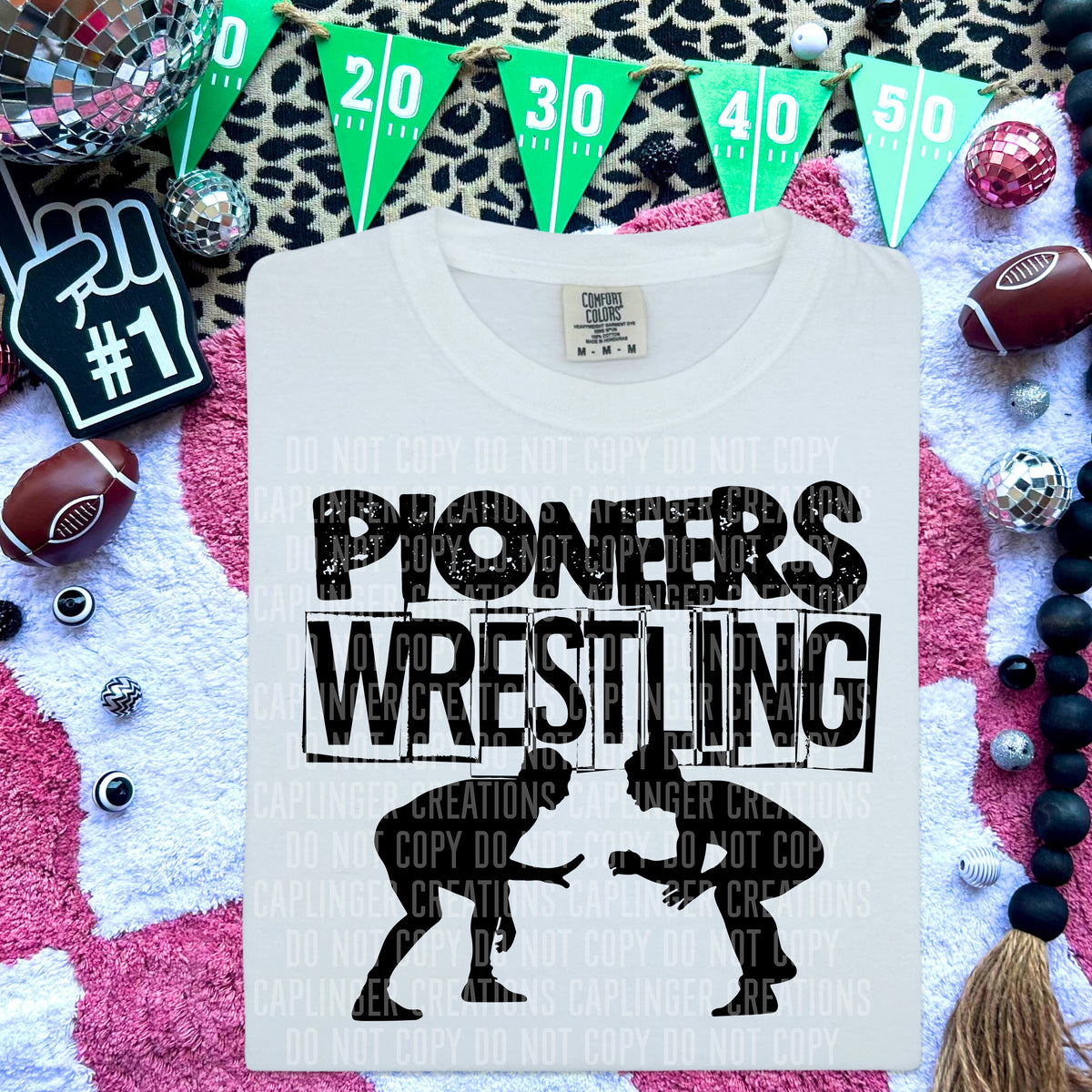 Pioneers Wrestling (Caplinger) DTF transfer