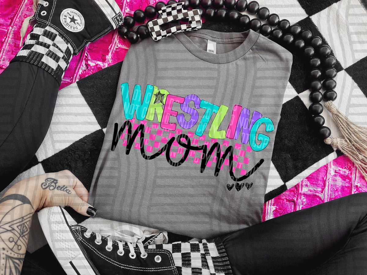 Wrestling mom checkmate starburst (Caplinger) DTF Transfer