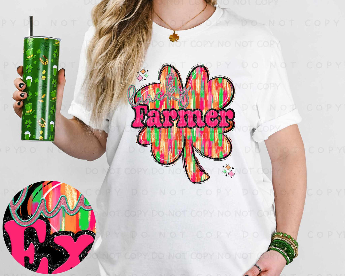 Farmer brushstroke clover (Caplinger) 80309 DTF transfer