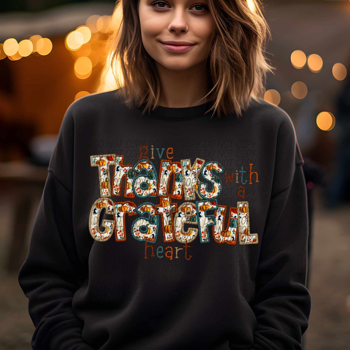 Give thanks with a grateful heart (CITY) 62337 DTF transfer