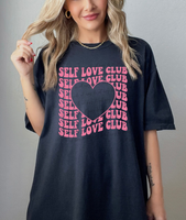 Self love club pink 56385 DTF transfers