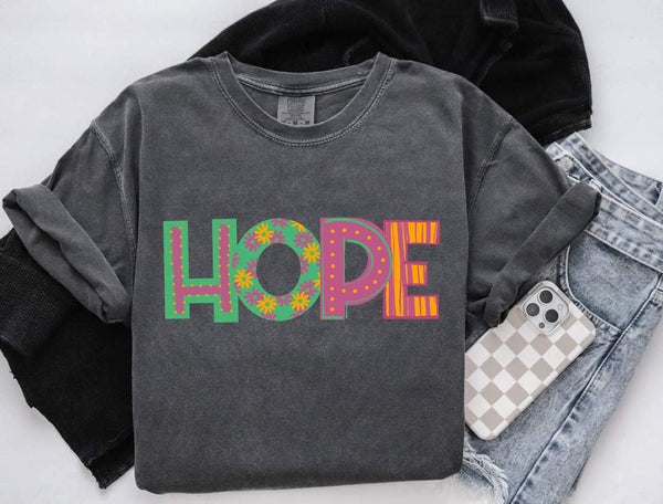 Hope patterned font (S&G) 60378 DTF transfer