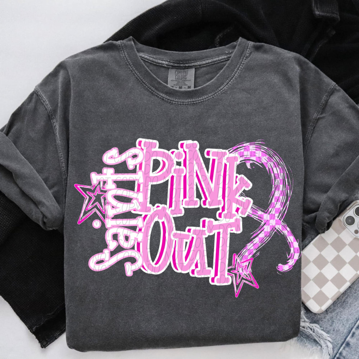 Saints Pink Out (city) DTF Transfer