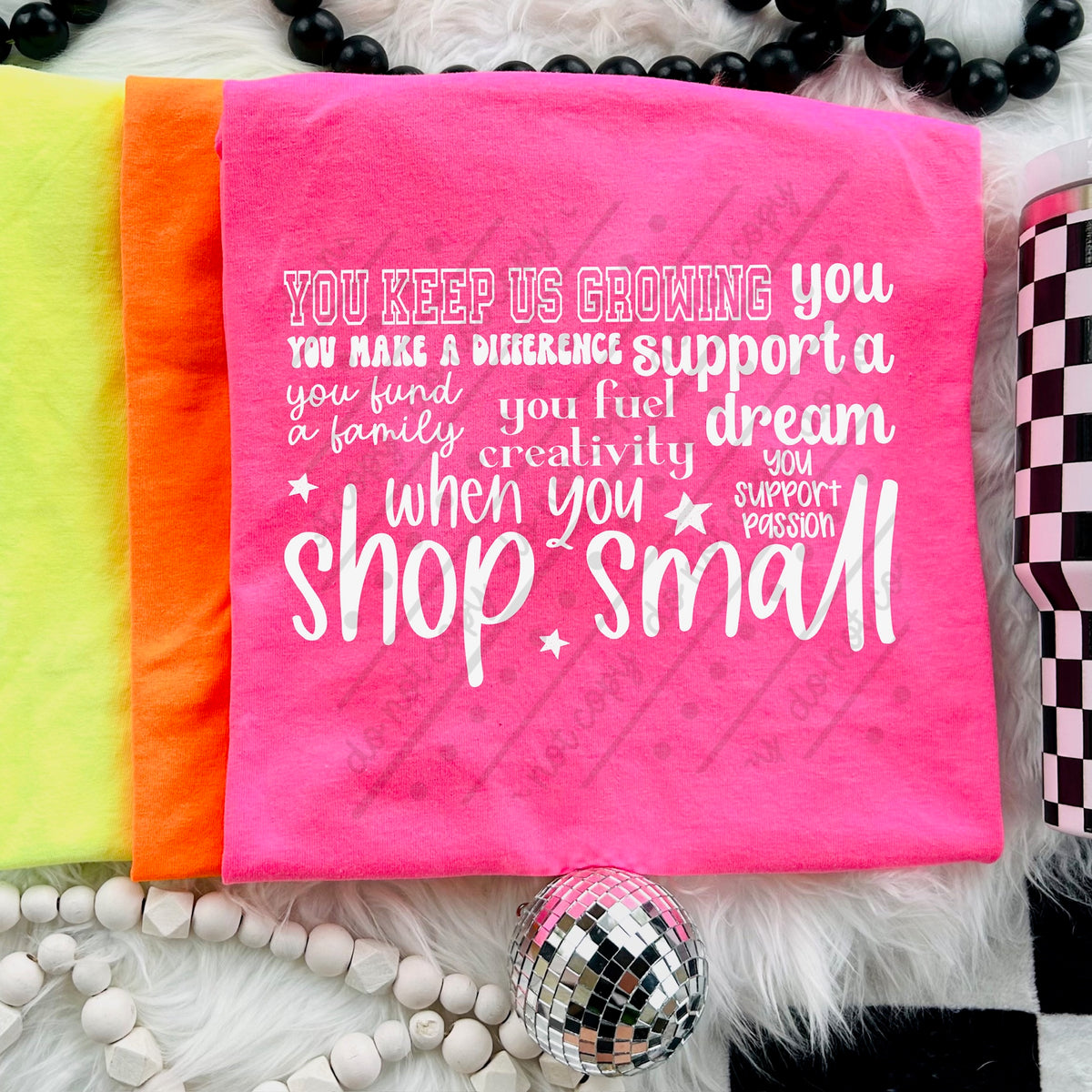 Shop small collage white (scarlow) DTF transfer