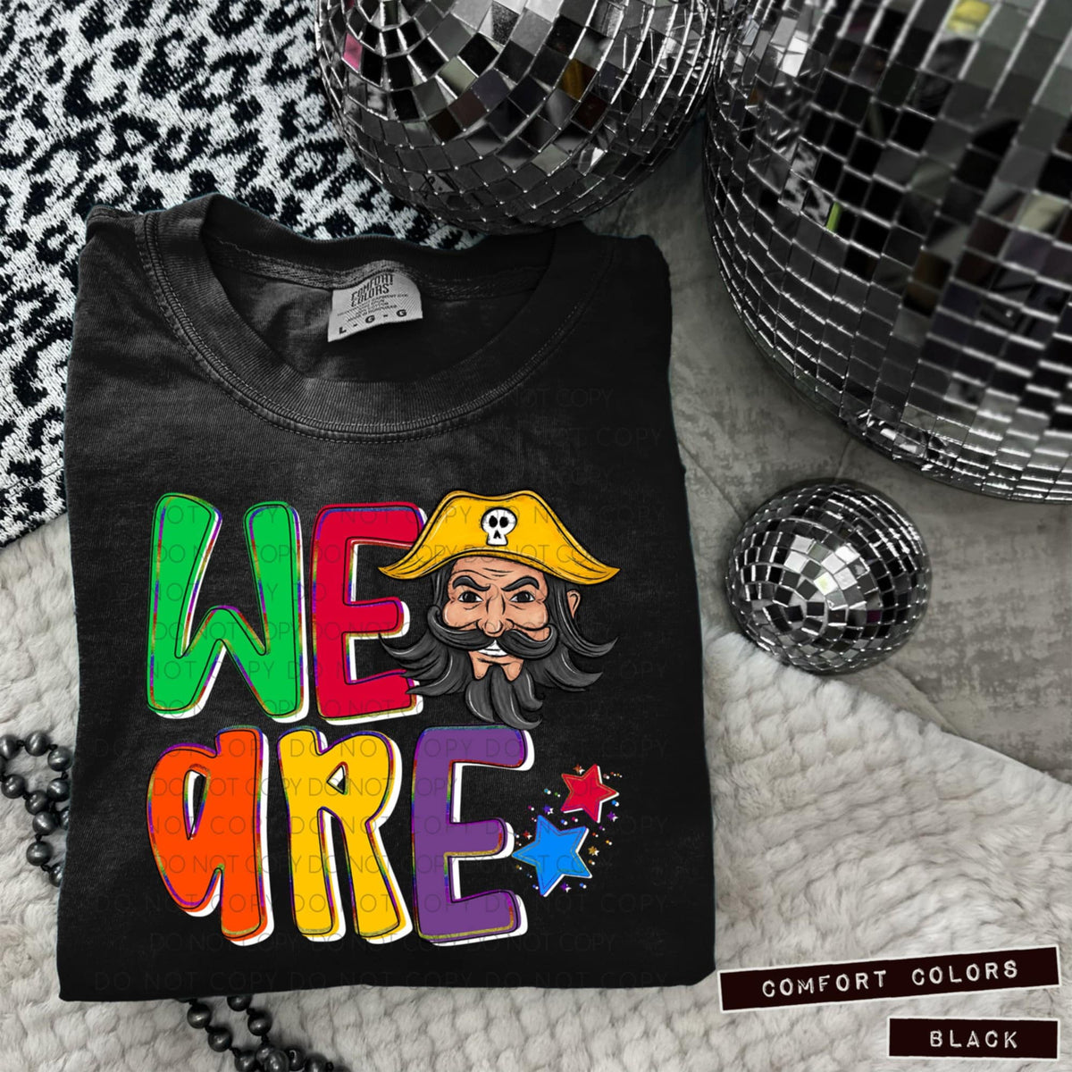 We are pirates yellow (Caplinger) 100800 DTF transfer