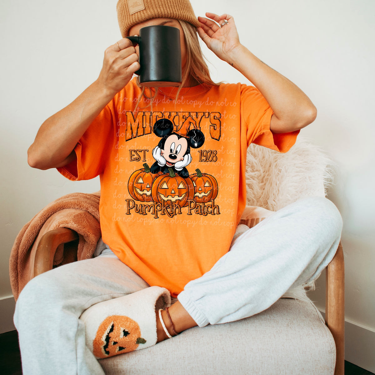 Mouse pumpkin patch boy 115453 DTF transfer