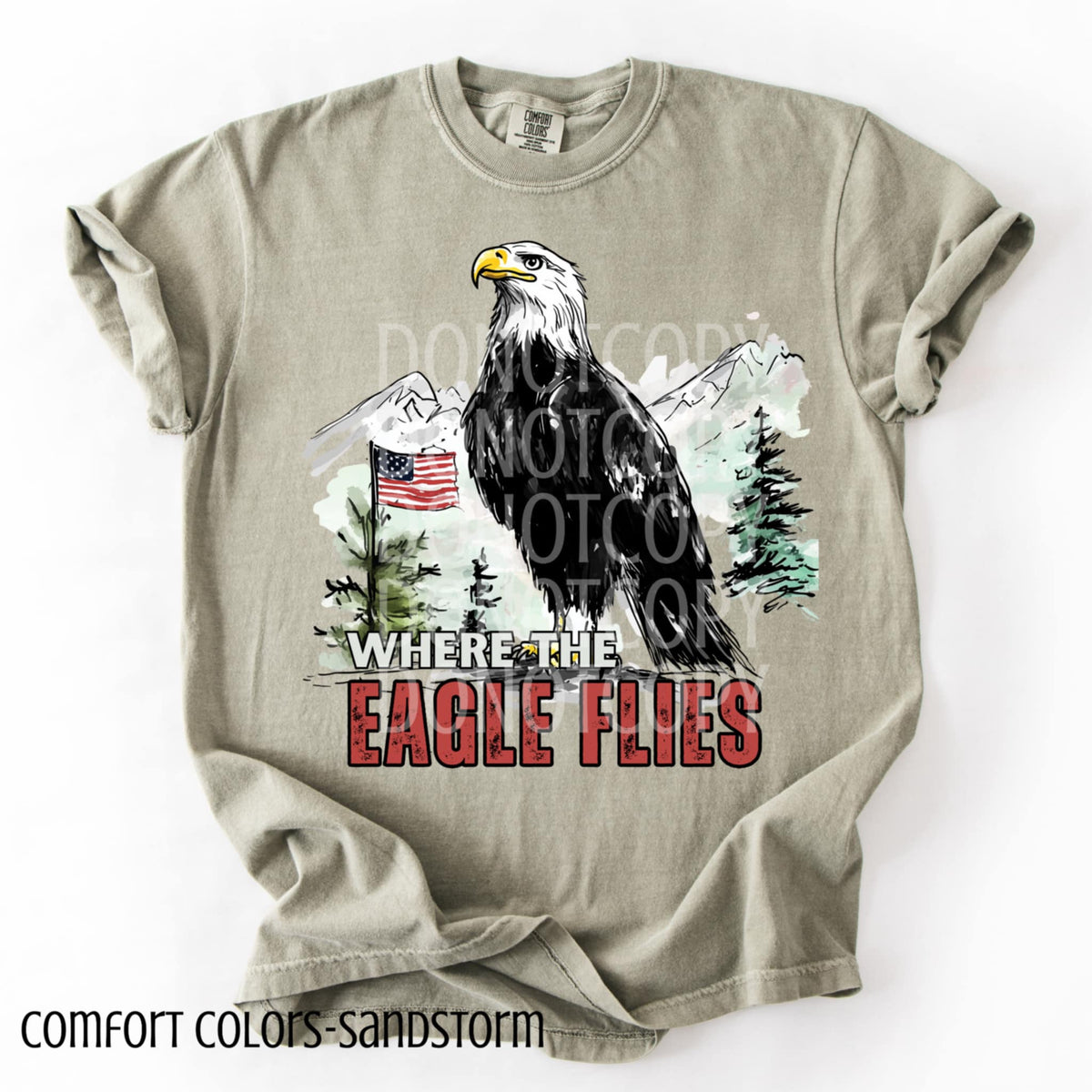 Where the eagle flies (CSG) 103182 DTF transfer