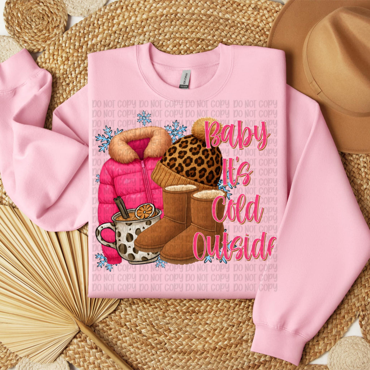 Baby It’s Cold Outside boots and jacket (VP) DTF transfer