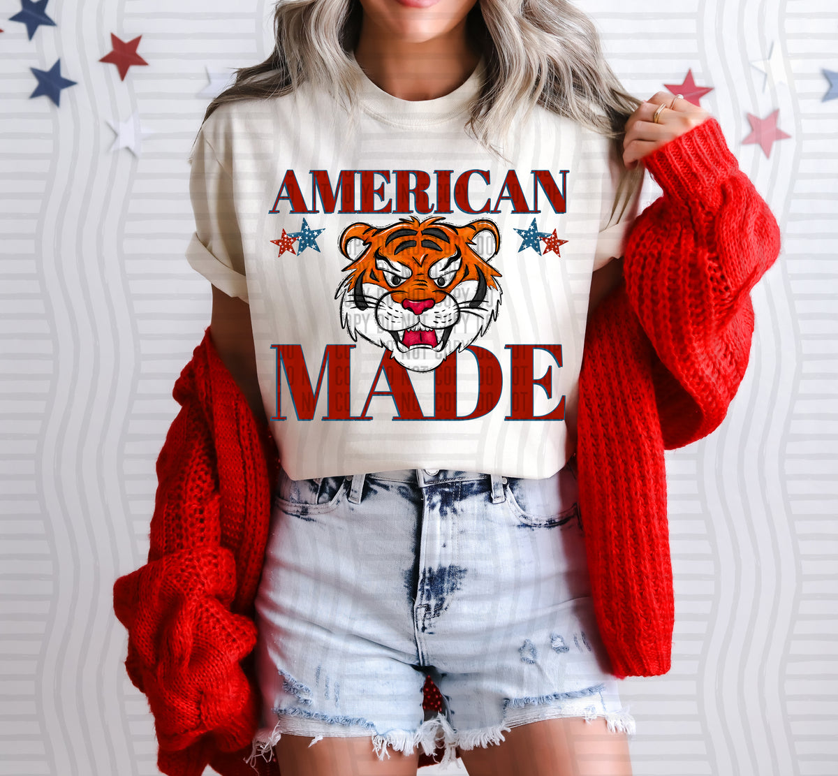 American made tigers (Caplinger) DTF Transfer