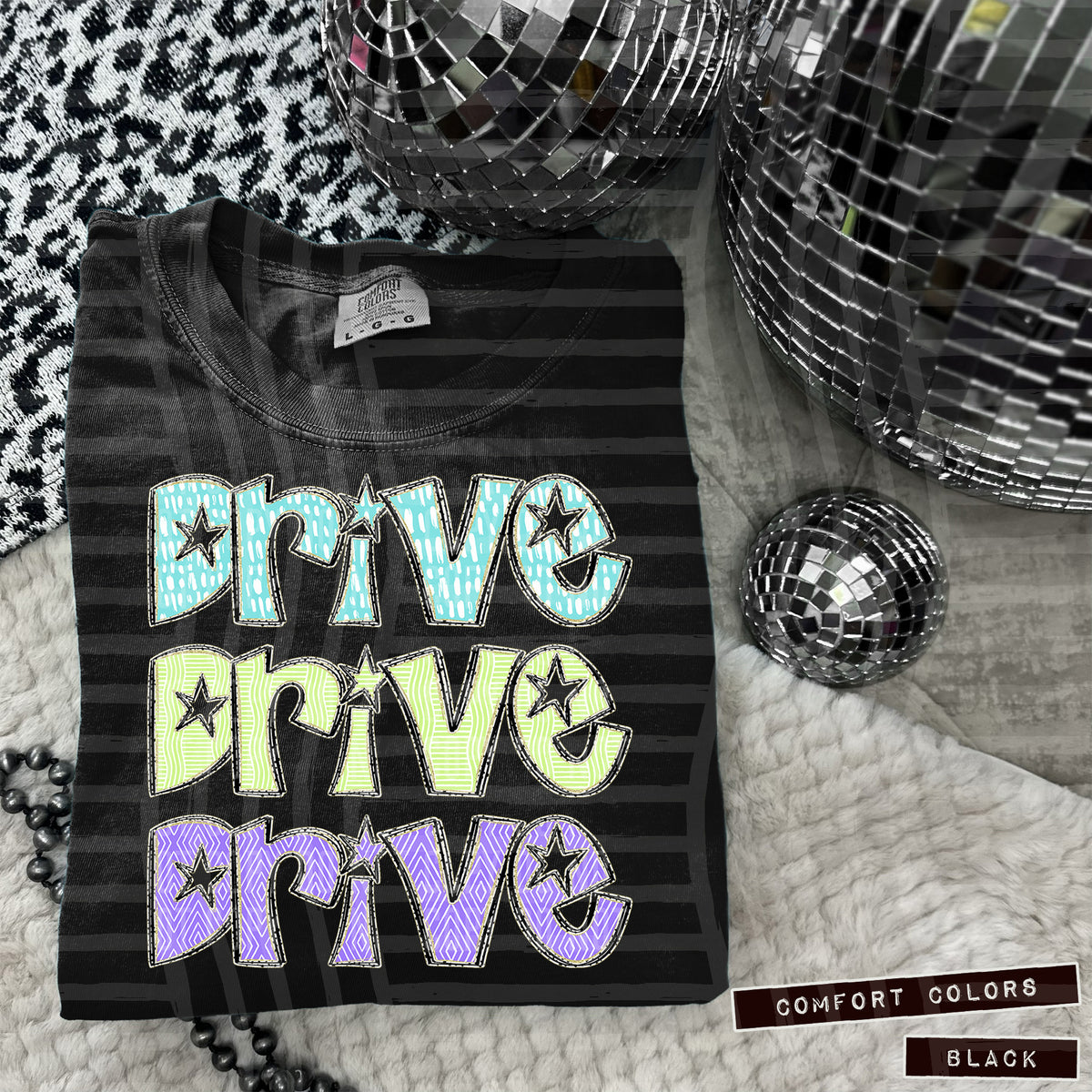 Drive Pastel Star Stacked (Caplinger) 101593 DTF transfer