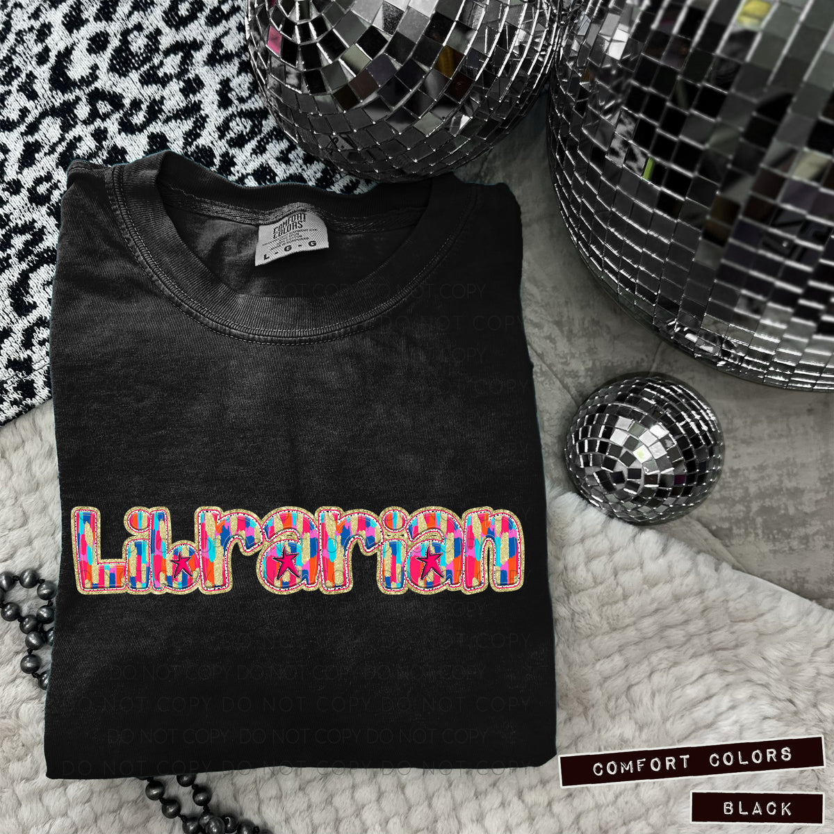 Librarian Tutti Brushstrokes (Caplinger) DTF transfer